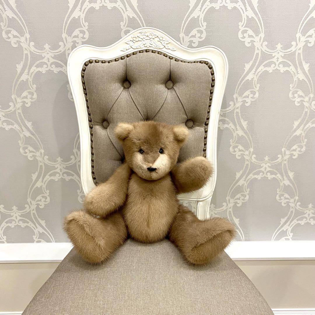 リアルファー（ミンク）ぬいぐるみ・検・テディベア リアルファー（ミンク）ぬいぐるみ・検・テディベア